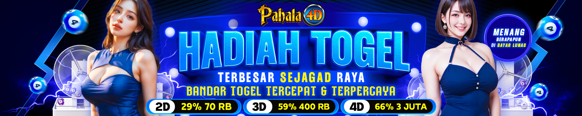 Tampilan banner PAHALA4D yang menampilkan informasi hadiah dan desain visual terbaru versi deskop